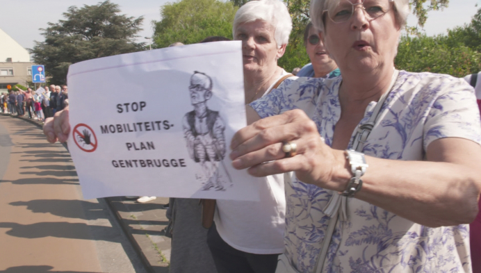 Protest wijkmobiliteitsplan Sint-Amandsberg-Gentbrugge houdt aan
